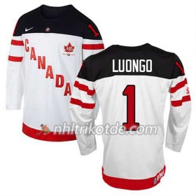 Reebok Canada Team Trikot Roberto Luongo #1 100th Anniversary Weiß - Herren