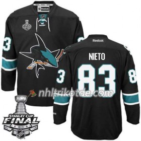 Reebok San Jose Sharks Trikot Matt Nieto #83 Schwarz Ausweich 2016 Stanley Cup - Herren