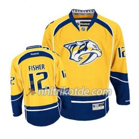 Reebok Nashville Predators Trikot Mike Fisher #12 Heim Gold - Herren