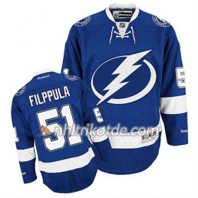 Reebok Tampa Bay Lightning Trikot Valtteri Filppula #51 Heim Bleu - Herren