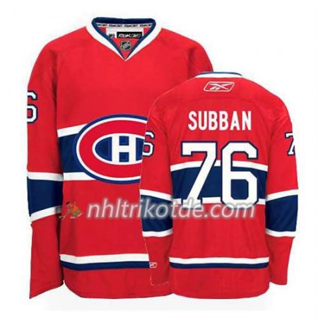 Reebok Montreal Canadiens Trikot P.K Subban #76 Heim Rot - Herren
