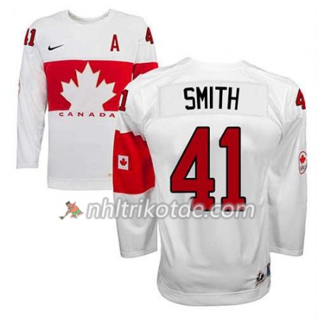 Canada Team Trikot Mike Smith #41 Heim Weiß - Kinder
