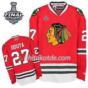 Reebok Chicago Blackhawks Trikot Johnny Oduya #27 Heim Rot 2015 Stanley Cup - Herren