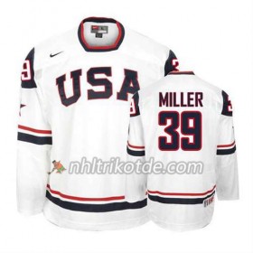 Reebok USA Team Trikot Ryan Miller #39 Premier Weiß - Herren