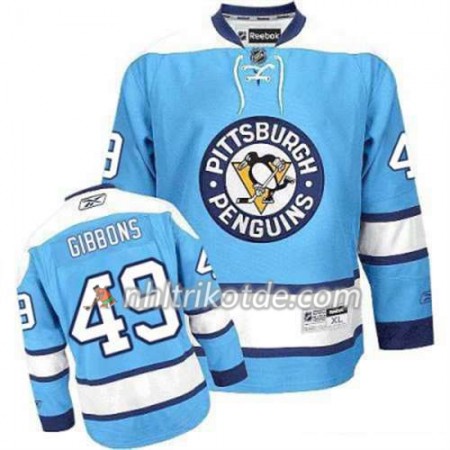 Reebok Pittsburgh Penguins Trikot Brian Gibbons 49 Bleu Ausweich - Herren