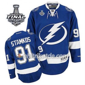 Tampa Bay Lightning Trikot Steven Stamkos #91 Heim Blau 2015 Stanley Cup - Kinder