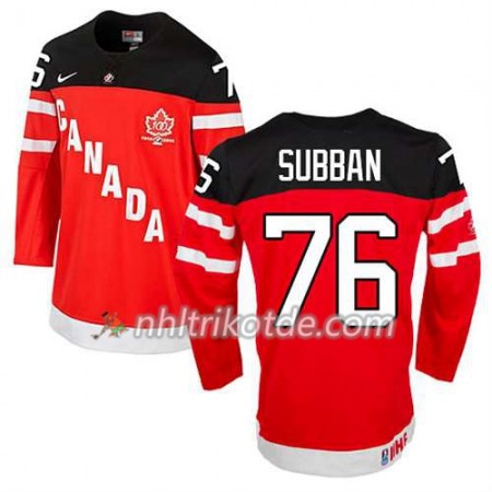 Reebok Canada Team Trikot P.K Subban #76 100th Anniversary Rot - Herren