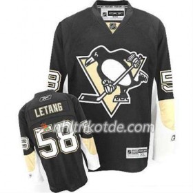 Reebok Pittsburgh Penguins Trikot Kris Letang 58 Schwarz Heim - Herren