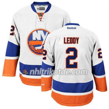 Reebok New York Islanders Trikot Nick Leddy #2 Auswärts Weiß - Herren