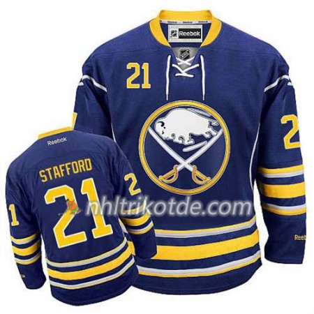 Reebok Buffalo Sabres Trikot Drew Stafford #21 Heim Blau - Herren