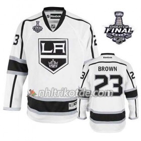 Reebok Los Angeles Kings Trikot Drew Doughty #23 Auswärts Weiß 2014 Stanley Cup - Herren