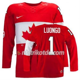 Reebok Canada Team Trikot Roberto Luongo #1 Auswärts Rot - Dame