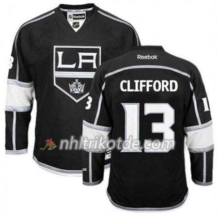 Reebok Los Angeles Kings Trikot Kyle Clifford #13 Premier Heim Schwarz - Dame
