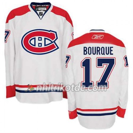 Reebok Montreal Canadiens Trikot Rene Bourque #17 Auswärts Weiß - Herren