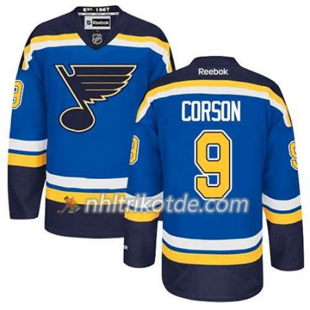Reebok St. Louis Blues Trikot Shayne Corson #9 Heim Blau - Herren