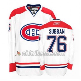 Reebok Montreal Canadiens Trikot P.K Subban #76 Auswärts Weiß - Herren