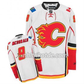 Reebok Calgary Flames Trikot Lanny McDonald #9 Auswärts Weiß - Herren