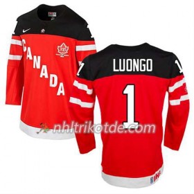 Reebok Canada Team Trikot Roberto Luongo #1 100th Anniversary Rot - Herren