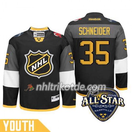 2016 All Star New Jersey Devils Trikot Cory Schneider #35 Schwarz - Kinder