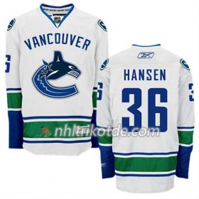 Reebok Vancouver Canucks Trikot Jannik Hansen #36 Auswärts Weiß - Herren