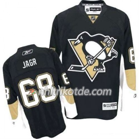 Reebok Pittsburgh Penguins Trikot Jaromir Jagr 68 Schwarz Heim - Herren