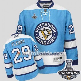 Reebok Pittsburgh Penguins Trikot Marc-Andre Fleury 29 Bleu 2016 Stanley Cup - Herren