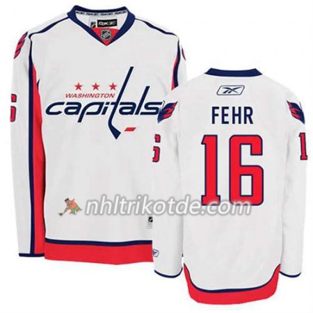 Reebok Washington Capitals Trikot Eric Fehr #16 Auswärts Weiß - Herren Reebok Washington Capitals Trikot Eric Fehr #16 Auswärts Weiß - Herren