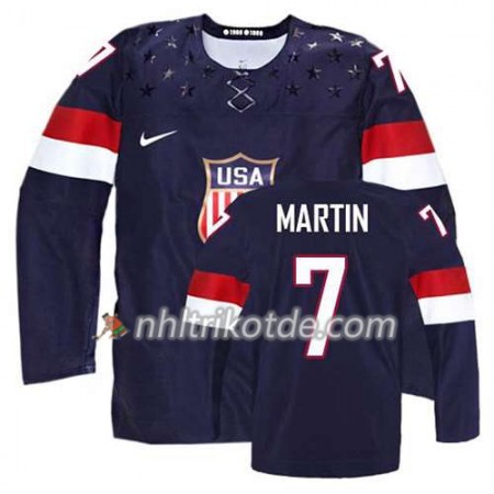 USA Team Trikot Paul Martin #7 Auswärts Blau - Kinder