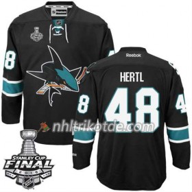 Reebok San Jose Sharks Trikot Tomas Hertl  #48 Schwarz Ausweich 2016 Stanley Cup - Herren