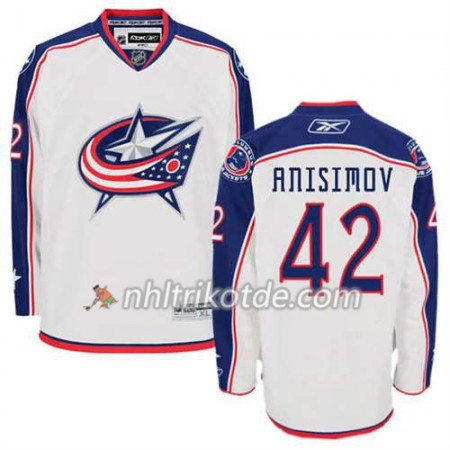 Reebok Columbus Blue Jackets Trikot Artem Anisimov #42 Auswärts Weiß - Herren