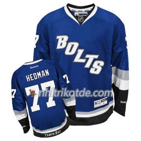 Reebok Tampa Bay Lightning Trikot Victor Hedman #77 Ausweich Bleu - Herren