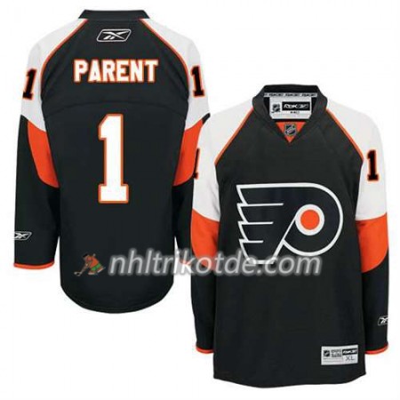 Reebok Philadelphia Flyers Trikot Bernie Parent #1 Ausweich Schwarz - Herren