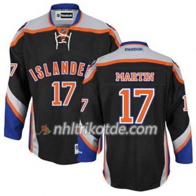 Reebok New York Islanders Trikot Matt Martin #17 Ausweich Schwarz - Herren