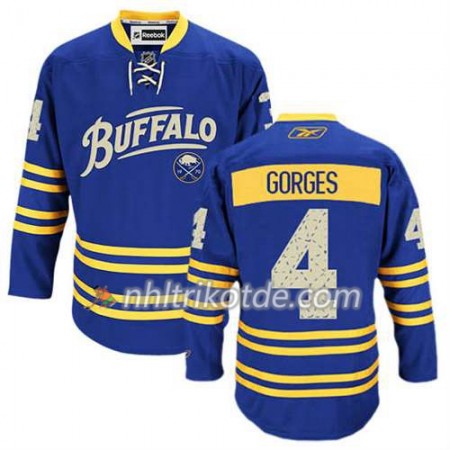 Reebok Buffalo Sabres Trikot Josh Gorges #4 Ausweich Blau - Herren