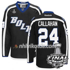 Reebok Tampa Bay Lightning Trikot Ryan Callahan #24 Schwarz Ausweich 2016 Stanley Cup - Herren