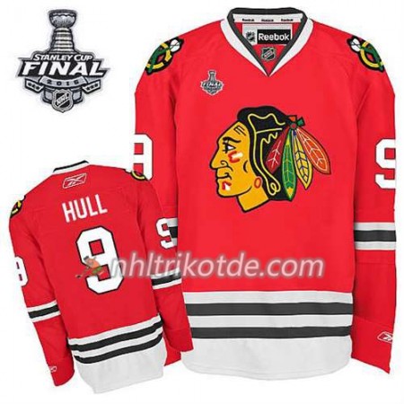 Chicago Blackhawks Trikot Bobby Hull #9 Heim Rot 2015 Stanley Cup - Kinder