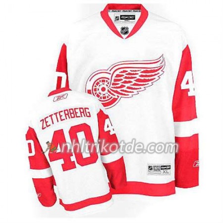 Reebok Detroit Red Wings Trikot Henrik Zetterberg #40 Auswärts Weiß - Herren