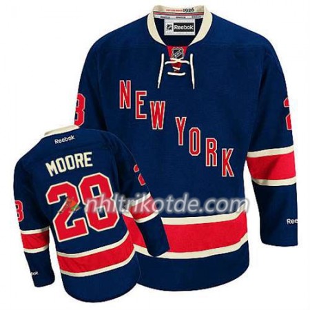 Reebok New York Rangers Trikot Dominic Moore #28 Ausweich Blau - Herren