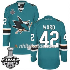 Reebok San Jose Sharks Trikot Joel Ward #42 Teal Heim 2016 Stanley Cup - Herren