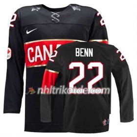 Reebok Canada Team Trikot Jamie Benn #22 Ausweich Schwarz - Dame