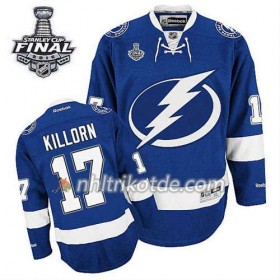 Reebok Tampa Bay Lightning Trikot Alex Killorn #17 Heim Blau 2015 Stanley Cup - Herren