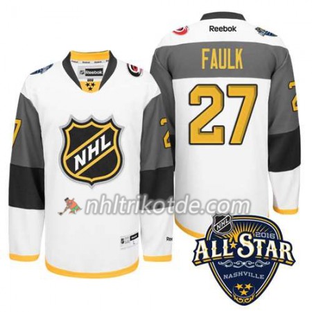 2016 All Star Carolina Hurricanes Trikot Justin Faulk #27 Schwarz - Herren