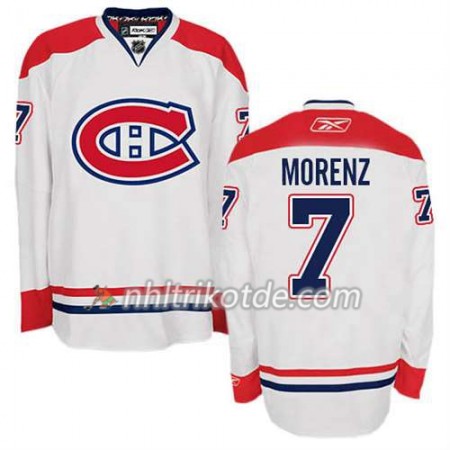 Reebok Montreal Canadiens Trikot Howie Morenz #7 Auswärts Weiß - Herren