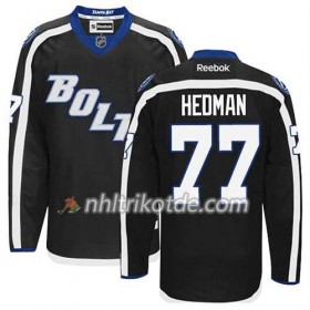 Reebok Tampa Bay Lightning Trikot Victor Hedman #77 Ausweich Schwarz - Herren