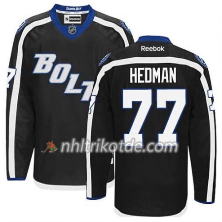 Reebok Tampa Bay Lightning Trikot Victor Hedman #77 Ausweich Schwarz - Herren