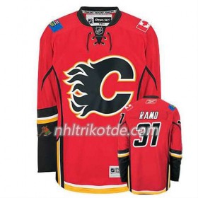 Reebok Calgary Flames Trikot Karri Ramo #31 Heim Rot - Herren