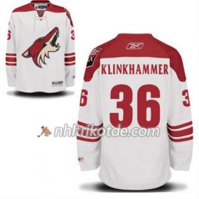 Reebok Arizona Coyotes Trikot Rob Klinkhammer 36 Weiß Auswärts - Herren