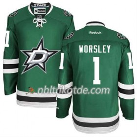 Reebok Dallas Stars Trikot Gump Worsley #1 Heim Grün - Herren