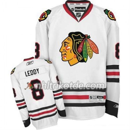 Reebok Chicago Blackhawks Trikot Nick Leddy 8 Weiß Auswärts - Herren