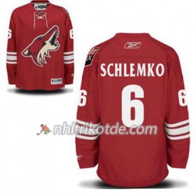 Reebok Arizona Coyotes Trikot David Schlemko 6 Burgundy Rot Heim - Herren